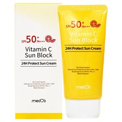 Cолнцезащитный крем с витамином С Med B Vitamin C 24H protect sun cream 220422 - фото 5554