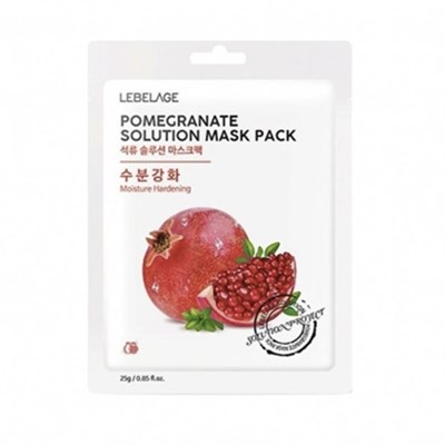 Тканевая маска для лица с экстрактом граната Lebelage 724456-2CD2 - фото 8423