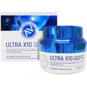 Крем для лица с коллагеном ltra X10 collagen pro marine cream Enough,50мл